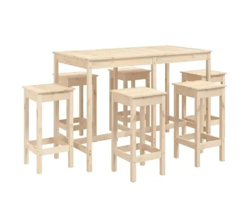 7-Osaline Aia Baarikomplekt, Männipuit