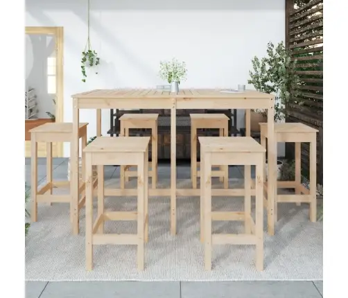 7-Osaline Aia Baarikomplekt, Männipuit