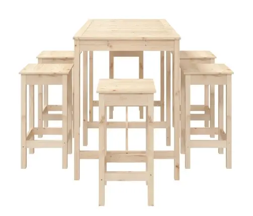 7-Osaline Aia Baarikomplekt, Männipuit