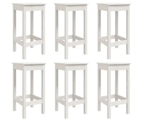 7-Osaline Aia Baarikomplekt, Valge, Männipuit