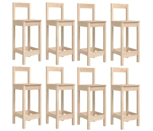 9-Daļīgs Dārza Bāra Mēbeļu Komplekts, Priedes Masīvkoks Vidaxl