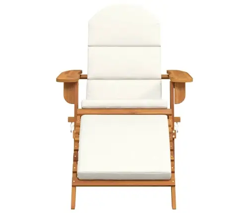 Dārza Krēsls Ar Kāju Balstu, Akācijas Masīvkoks Vidaxl