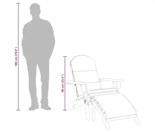 Dārza Krēsls Ar Kāju Balstu, Akācijas Masīvkoks Vidaxl