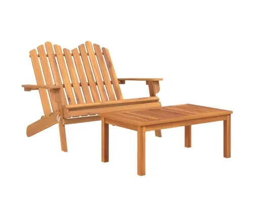 2-Osaline Adirondack Aiamööbli Komplekt, Akaatsiapuit