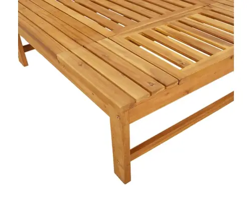 Saulės Gultas Su Kreminiais Čiužinuku Ir Pagalve, Akacija