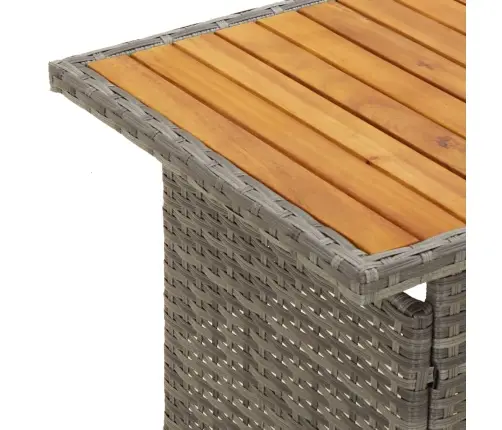 2-Osaline Aiamööbli Komplekt Patjadega, Hall, Polürotang