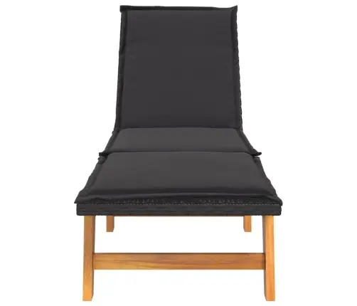 Sauļošanās Zvilņi Ar Matračiem, 2 Gb., Pe Rotangpalma, Akācija  Vidaxl