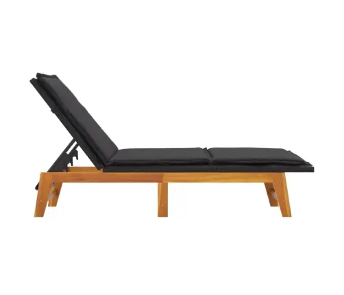 Sauļošanās Zvilņi Ar Matračiem, 2 Gb., Pe Rotangpalma, Akācija  Vidaxl