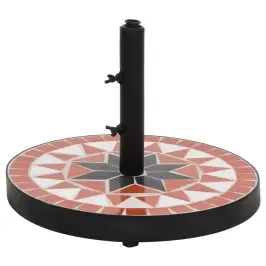 Saulessarga Pamatne, Apaļa, Sarkanbrūna Un Balta, 12 Kg Vidaxl