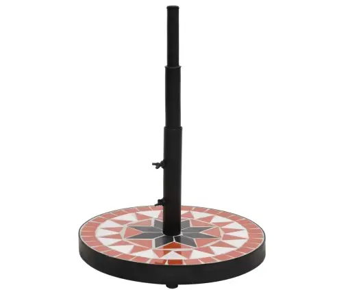 Saulessarga Pamatne, Apaļa, Sarkanbrūna Un Balta, 12 Kg Vidaxl