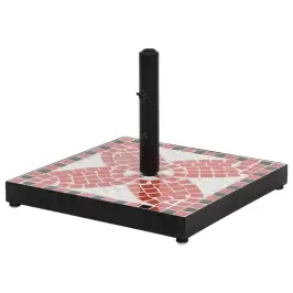 Saulessarga Pamatne, Kvadrātveida, Sarkanbrūna Un Balta, 12 Kg Vidaxl