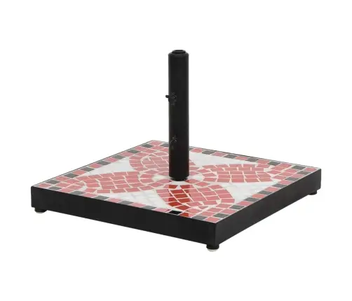 Saulessarga Pamatne, Kvadrātveida, Sarkanbrūna Un Balta, 12 Kg Vidaxl