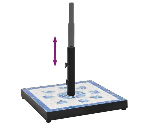 Saulessarga Pamatne, 12 Kg, Kvadrāta Forma, Baltu Ar Baltu Vidaxl