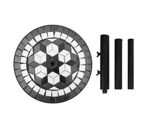 Päikesevarju Alus, Sinine Ja Valge, Ümmargune, 12 Kg