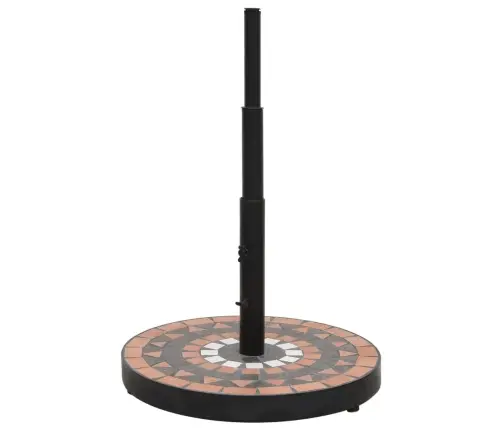Saulessarga Pamatne, Apaļa, Sarkanbrūna Un Balta, 12 Kg Vidaxl