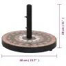 Saulessarga Pamatne, Apaļa, Sarkanbrūna Un Balta, 12 Kg Vidaxl