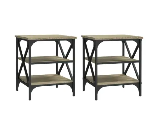 Lisalauad 2 Tk, Sonoma Tamm, 40 X 42 X 50 cm Tehispuit