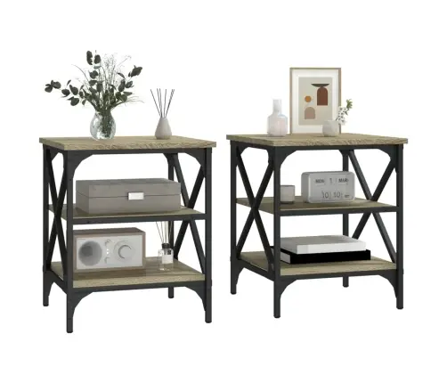 Lisalauad 2 Tk, Sonoma Tamm, 40 X 42 X 50 cm Tehispuit