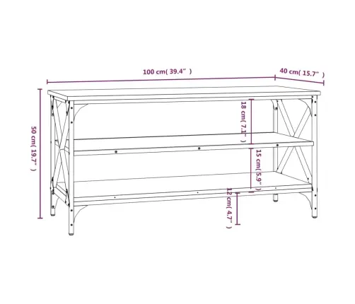 Tv Skapītis, Ozolkoka Krāsa, 100X40X50 Cm, Inženierijas Koks Vidaxl Tv Skapītis, Ozolkoka Krāsa, 100X40X50 Cm, Inženierijas Koks Vidaxl