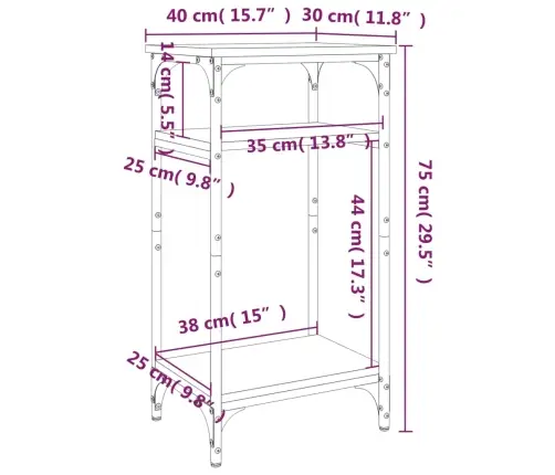 Lisalaud, Must, 40 X 30 X 75 cm Tehispuit