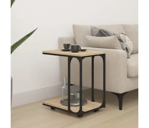 Šoninis Staliukas Su Ratukais, Ąžuolo, 50X35X55,5cm Mediena