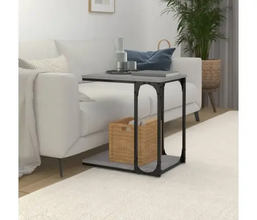 Galdiņš, Pelēka Ozolkoka Krāsa, 50X35X52 Cm, Inženierijas Koks Vidaxl