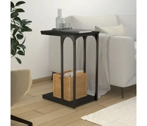 Galdiņš, Melns, 40X30X60 Cm, Inženierijas Koks Vidaxl