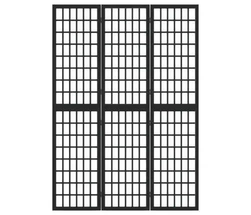 Kokkupandav 3 Paneeliga Sirm, Jaapani Stiil, 120X170 cm Must
