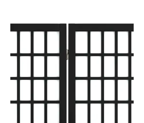 Aizslietnis, 5 Paneļi, Salokāms, 200X170Cm, Japāņu Stils, Melns Vidaxl