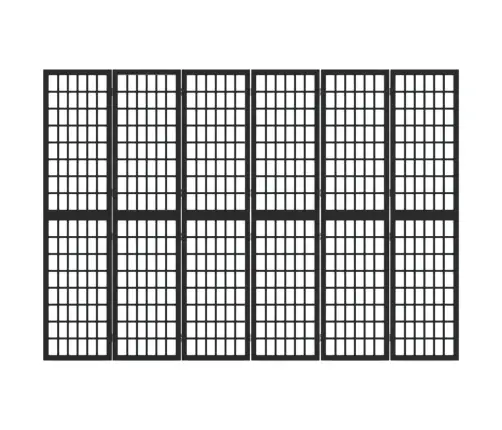 Kambario Pertvara, Juoda, 6 Segmentai, 240X170cm Japoniška