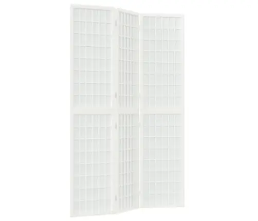 Aizslietnis, 3 Paneļi, Salokāms, 120X170Cm, Japāņu Stils, Balts Vidaxl