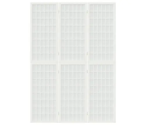 Aizslietnis, 3 Paneļi, Salokāms, 120X170Cm, Japāņu Stils, Balts Vidaxl