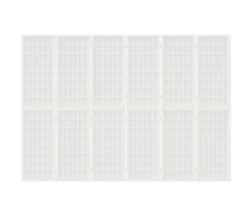 Kokkupandav 6 Paneeliga Sirm, Jaapani Stiil, 240X170 cm Valge