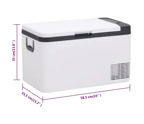 Käepidemega Jahutuskast, Must Ja Valge, 25 L, Pp & Pe