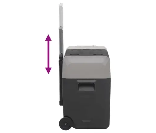 Rataste Ja Käepidemega Jahutuskast, Must Ja Hall, 30 L, Pp