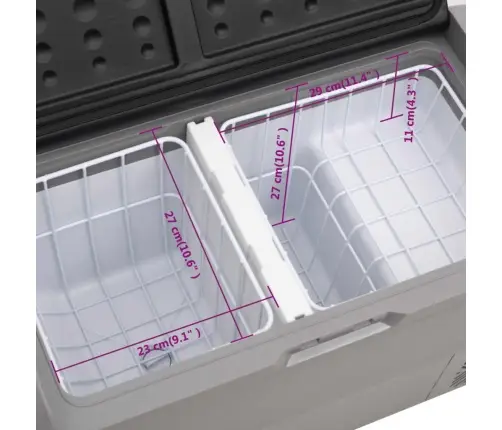 Rataste Ja Käepidemega Jahutuskast, Must Ja Hall, 36 L, Pp & Pe