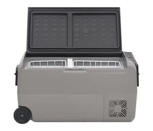 Šaltdėžė Su Ratukais Ir Rankena, Juoda Ir Pilka, 60L, Pp Ir Pe