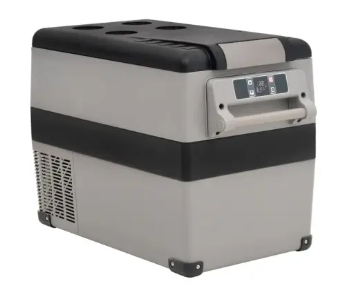 Aukstumkaste Ar Rokturi, Melna Ar Pelēku, 35 L, Pp Un Pe Vidaxl