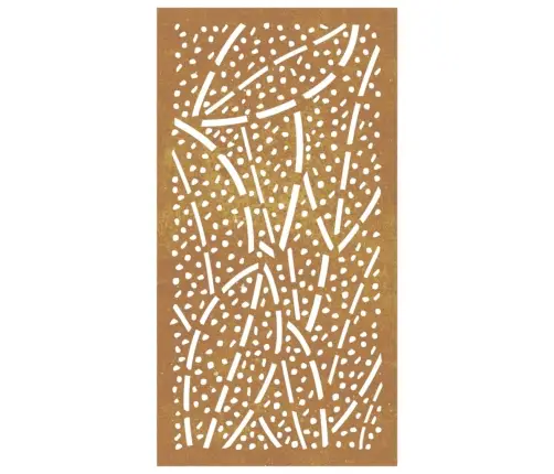 Dārza Sienas Rotājums, 105X55 Cm, Tērauds, Rūsas Efekts Vidaxl