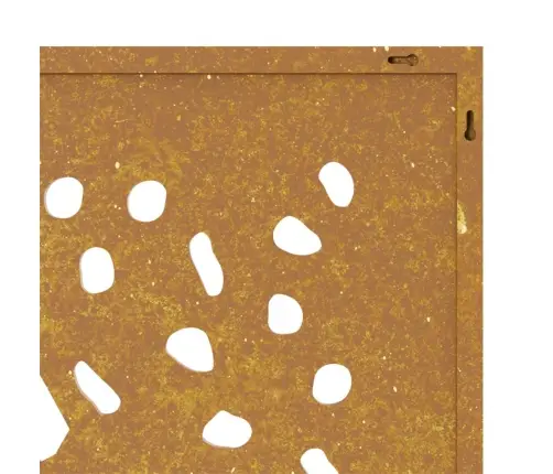 Dārza Sienas Rotājums, 105X55 Cm, Tērauds, Rūsas Efekts Vidaxl