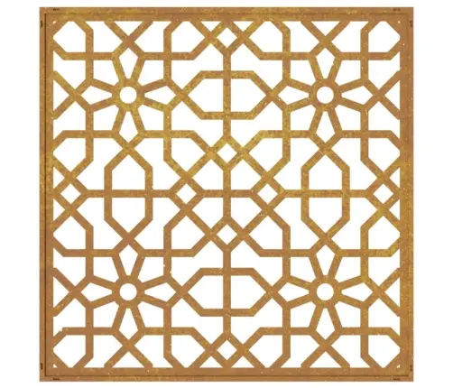 Dārza Sienas Rotājums, 55X55 Cm, Tērauds, Rūsas Efekts Vidaxl