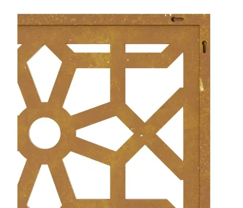 Dārza Sienas Rotājums, 55X55 Cm, Tērauds, Rūsas Efekts Vidaxl