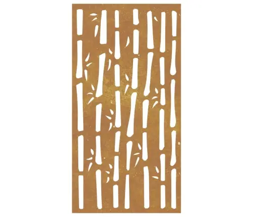 Dārza Sienas Rotājums, 105X55 Cm, Tērauds, Rūsas Efekts Vidaxl