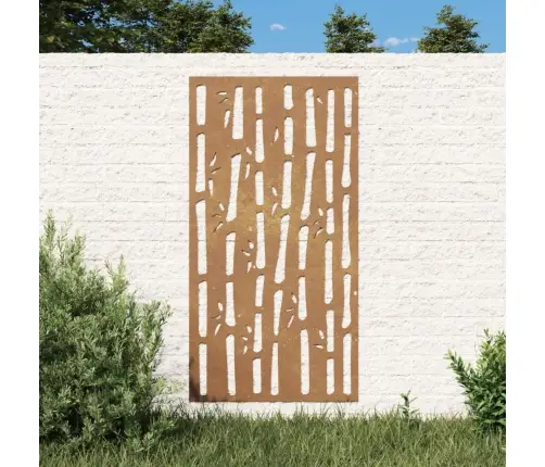 Dārza Sienas Rotājums, 105X55 Cm, Tērauds, Rūsas Efekts Vidaxl