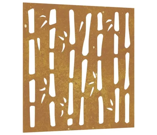 Dārza Sienas Rotājums, 55X55 Cm, Tērauds, Rūsas Efekts Vidaxl