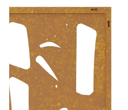 Dārza Sienas Rotājums, 55X55 Cm, Tērauds, Rūsas Efekts Vidaxl