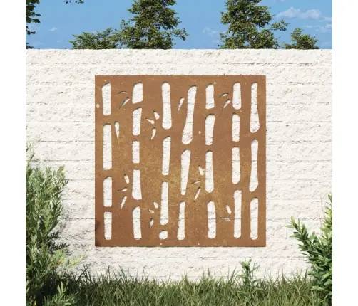 Dārza Sienas Rotājums, 55X55 Cm, Tērauds, Rūsas Efekts Vidaxl