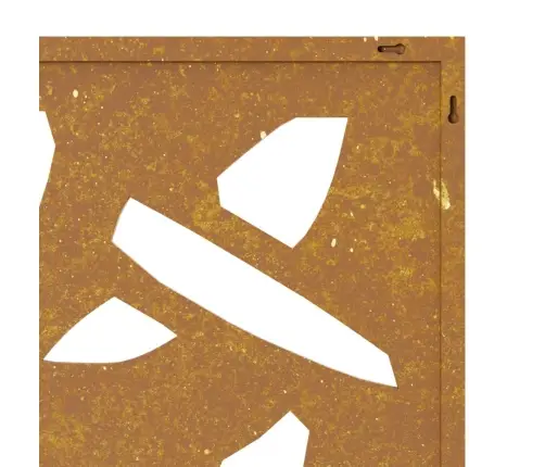 Dārza Sienas Rotājums, 105X55 Cm, Tērauds, Rūsas Efekts Vidaxl