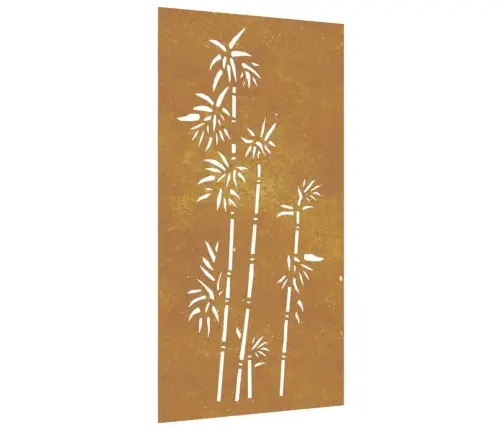 Dārza Sienas Rotājums, 105X55 Cm, Tērauds, Rūsas Efekts Vidaxl