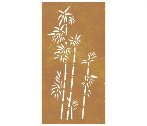 Dārza Sienas Rotājums, 105X55 Cm, Tērauds, Rūsas Efekts Vidaxl